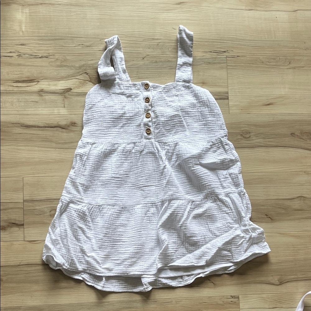 Show Me Your MuMu White Buttoned Kids Dress